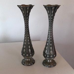 Set of heavy metal vases like NEW